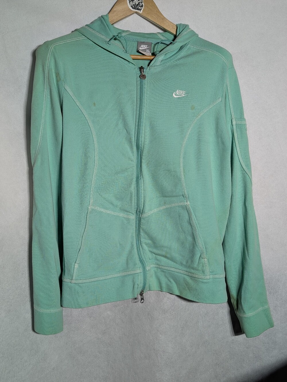 Nike Mint Green Zip Hoodie Women's Size XL